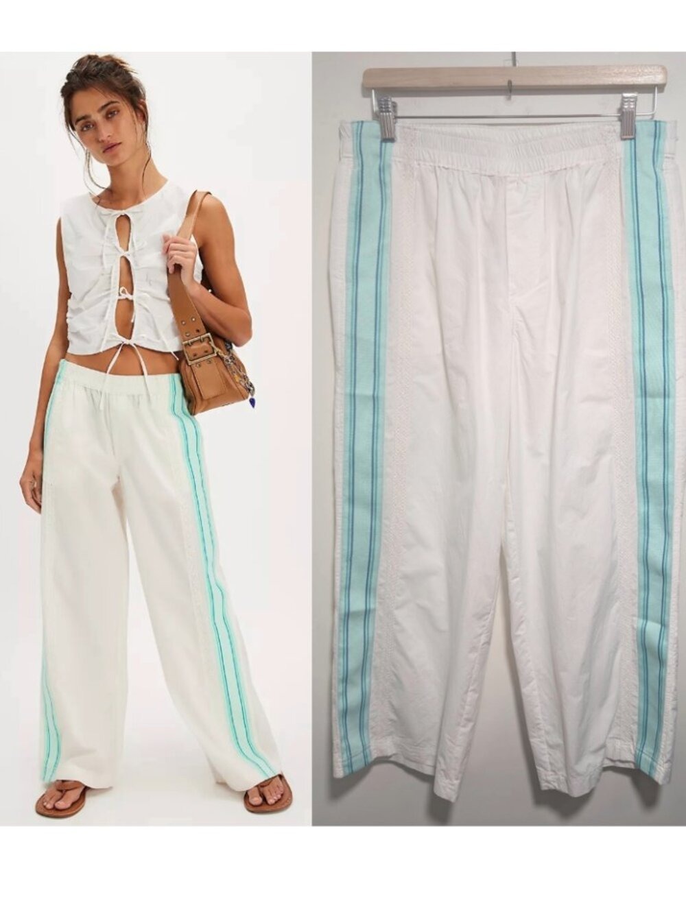 Free People | Team Spirit Pull-On Pants In Bleached Aqua